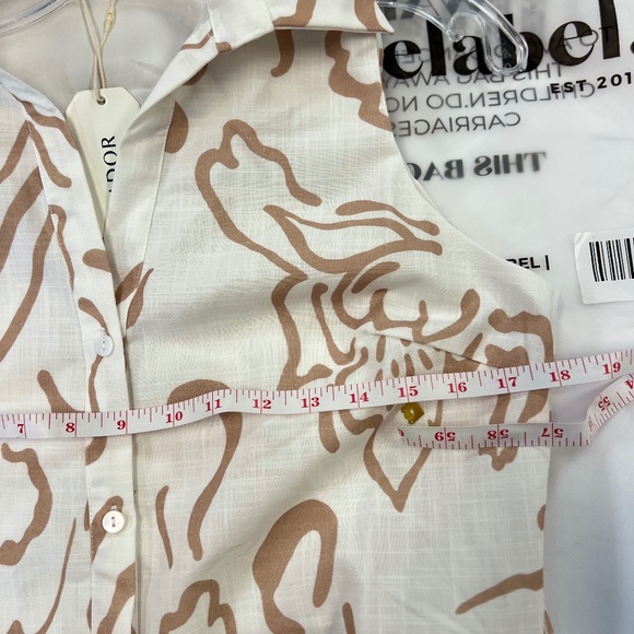 ADOR CURVE POCKET SLEEVELESS SHIRT MAXI DRESS DRESS WITH BELT - Picture 7 of 11